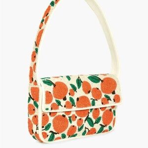 Staud Orange Beaded Tommy Bag